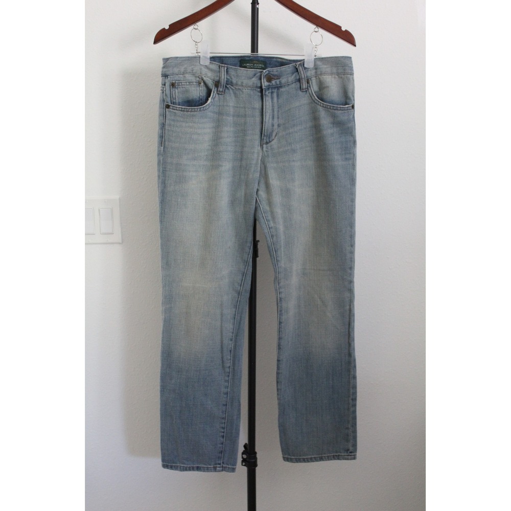 Ralph Lauren Jeans Women's Light Wash Boyfriend Fit Denim Jeans Size 6
